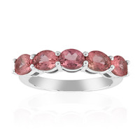 Pink Tourmaline Silver Ring (Pallanova)