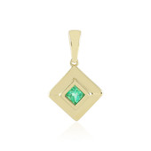 9K Colombian Emerald Gold Pendant