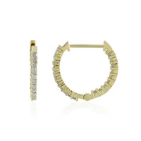 9K I4 (J) Diamond Gold Earrings