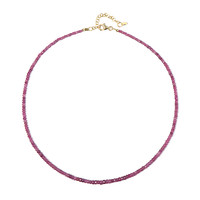 Mozambique Ruby Silver Necklace