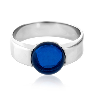 Colombian blue Amber Silver Ring (dagen)