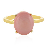 Australian Pink Opal Silver Ring