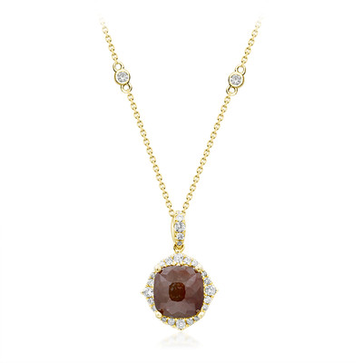 14K PK2 Fancy Diamond Gold Necklace (CIRARI)