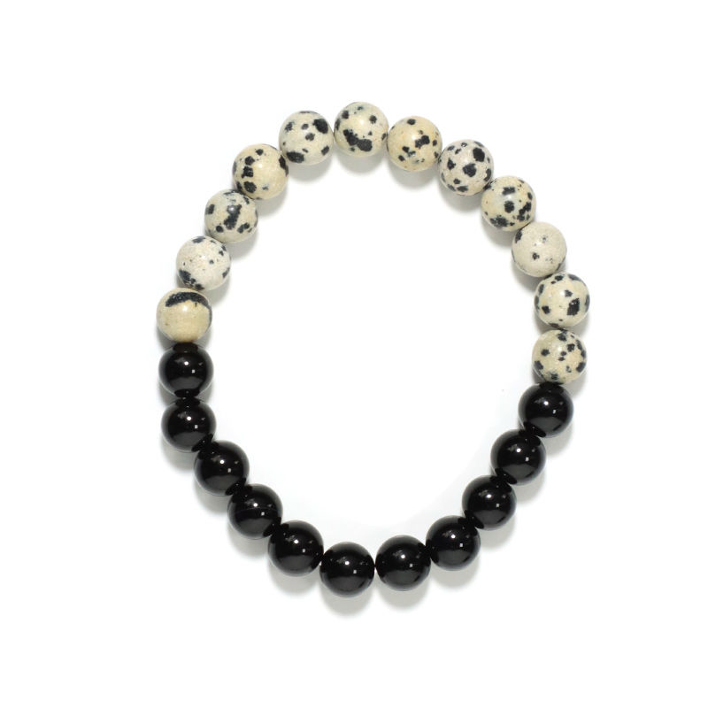 Dalmatian Jasper Gemstone Nugget Stretch Bracelet – Crystal Gemstone Shop