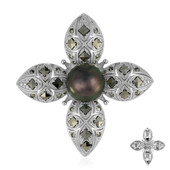 Tahitian Pearl Silver Brooch (Annette classic)