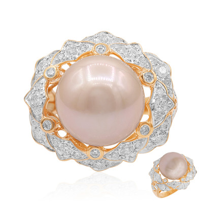 9K Royal Peach Ming Pearl Gold Ring (TPC)
