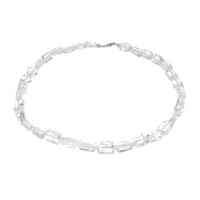 White Quartz Silver Necklace