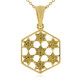 I3 Yellow Diamond Silver Necklace