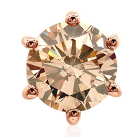 9K SI1 Argyle Rose De France Diamond Gold Pendant