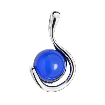 Colombian blue Amber Silver Pendant (dagen)