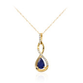 10K Ceylon Sapphire Gold Necklace