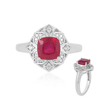 Bemainty Ruby Silver Ring