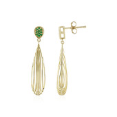 9K Zambian Emerald Gold Earrings (Ornaments by de Melo)