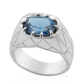 London Blue Topaz Silver Ring (de Melo)
