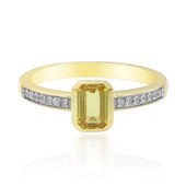 9K Ban Ka Cha Yellow Sapphire Gold Ring