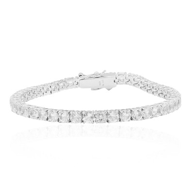 White Topaz Silver Bracelet