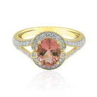 14K Pink Tourmaline Gold Ring