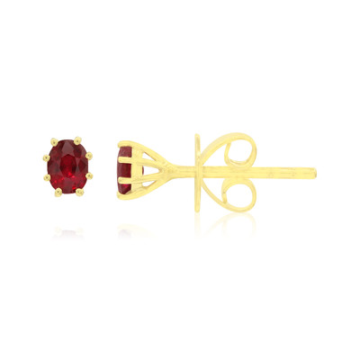 9K AAA Longido Ruby Gold Earrings