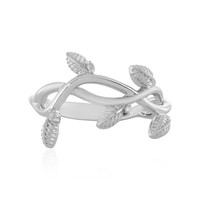 I4 (J) Diamond Silver Ring