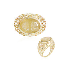 9K Rutile Quartz Gold Ring (Ornaments by de Melo)