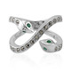 Zambian Emerald Silver Ring (Annette classic)