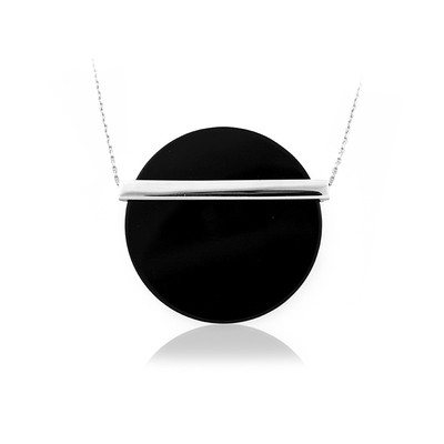 Black Onyx Silver Necklace (dagen)