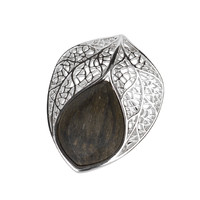 Black Oak Silver Ring