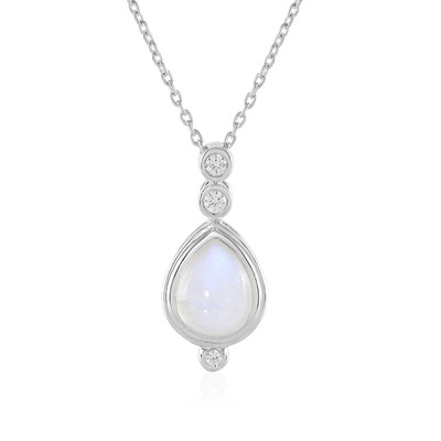 Blue Moonstone Silver Necklace (KM by Juwelo)