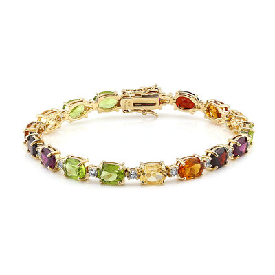 Buy Peridot Bracelet Stones Woman, Semi Precious Bracelet, Natural Stone  Jewelry, Silver 925 Gift for Friend Woman Online in India - Etsy