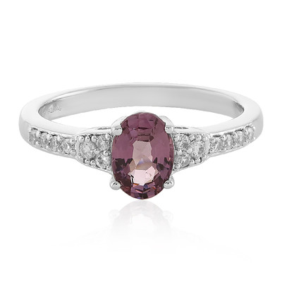 Purple Spinel Silver Ring