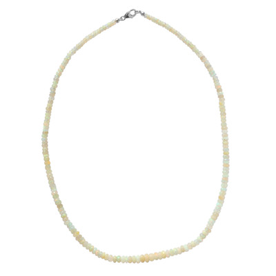 Welo Opal Silver Necklace (M de Luca)