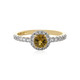 9K Yellow Tanzanite Gold Ring