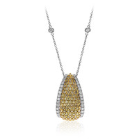 14K SI1 Yellow Diamond Gold Necklace (CIRARI)