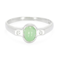 Imperial Chrysoprase Silver Ring