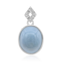 Madagascar Blue Opal Silver Pendant