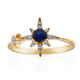 10K Ceylon Blue Sapphire Gold Ring