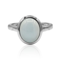 Blue Chalcedony Silver Ring
