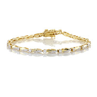 14K Flawless (F) Diamond Gold Bracelet (LUCENT DIAMONDS)