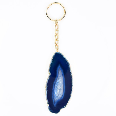 Blue Agate Stainless Steel Accessory