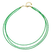 Green Onyx Silver Necklace