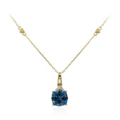 14K London Blue Topaz Gold Necklace (CIRARI)