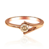 9K VS1 Argyle Rose De France Diamond Gold Ring