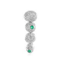 Colombian Emerald Silver Pendant