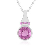 Pink Flouorite Silver Necklace (KM by Juwelo)