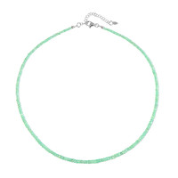 Colombian Emerald Silver Necklace