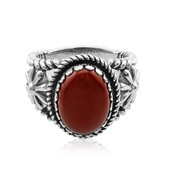 Red Jasper Silver Ring (Desert Chic)