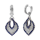 Ceylon Sapphire Silver Earrings (Dallas Prince Designs)