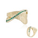 9K AAA Zambian Emerald Gold Ring (de Melo)