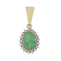 9K Socoto Emerald Gold Pendant