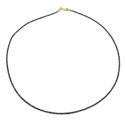 9K Black Diamond Gold Necklace
